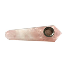Load image into Gallery viewer, 4" Handmade Crystal Herb Pipe