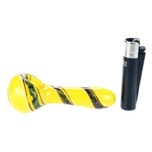 Load image into Gallery viewer, Yellow Peril Glass Spoon Pipe