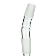 Load image into Gallery viewer, Glass Male to Male Bent Adaptor Downtube 14.5mm