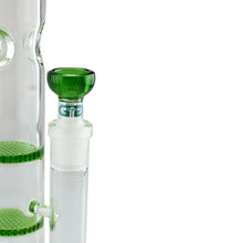 Load image into Gallery viewer, Straight Tube Bong with Fixed Inline and Honeycomb Perc
