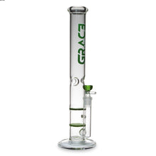Load image into Gallery viewer, Straight Tube Bong with Fixed Inline and Honeycomb Perc