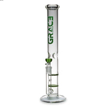 Load image into Gallery viewer, Straight Tube Bong with Fixed Inline and Honeycomb Perc
