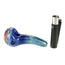 Load image into Gallery viewer, Retro Glass Spoon Pipe Swirl Bowl
