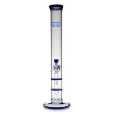 Load image into Gallery viewer, Straight Tube Bong with Fixed Inline and Honeycomb Perc
