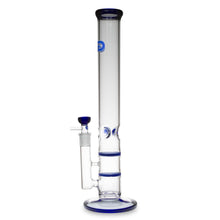 Load image into Gallery viewer, Straight Tube Bong with Fixed Inline and Honeycomb Perc
