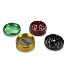 Load image into Gallery viewer, 4 Part 2.2" Aluminium Rasta Grinder with Sifter
