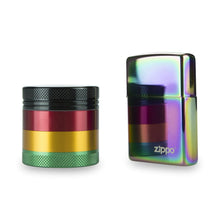 Load image into Gallery viewer, 4 Part 1.5" Aluminium Rasta Pocket Grinder with Sifter
