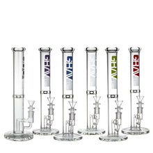 Load image into Gallery viewer, 12 Inch Straight Tube Bong with Fixed Downstem
