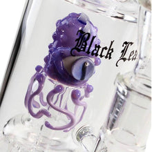 Load image into Gallery viewer, 'Black Leaf' Octopus Shower Head Perco Purple Bong
