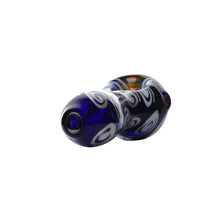 Load image into Gallery viewer, Spoon Pipe Honeycomb Blue Swirl
