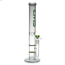 Load image into Gallery viewer, Straight Tube Bong with Fixed Inline and Honeycomb Perc
