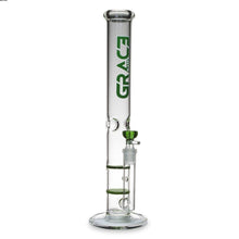 Load image into Gallery viewer, Straight Tube Bong with Fixed Inline and Honeycomb Perc
