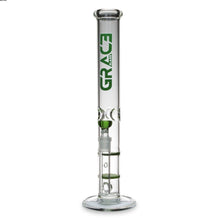 Load image into Gallery viewer, Straight Tube Bong with Fixed Inline and Honeycomb Perc
