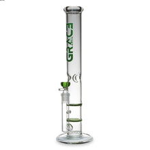 Load image into Gallery viewer, Straight Tube Bong with Fixed Inline and Honeycomb Perc

